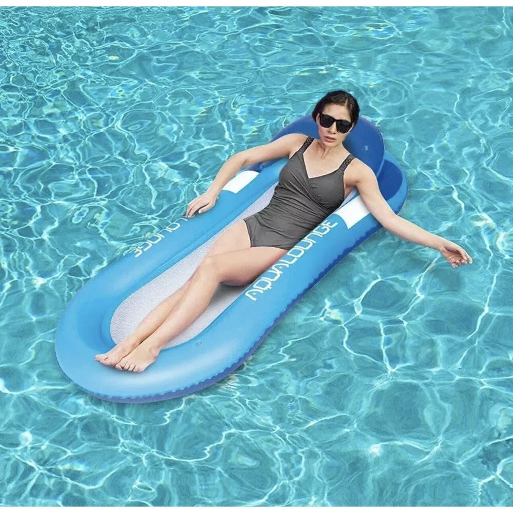 Inflatable Foldable‎ Floating Bed Float Chair Beach Swimming Pool Raft Water Toy